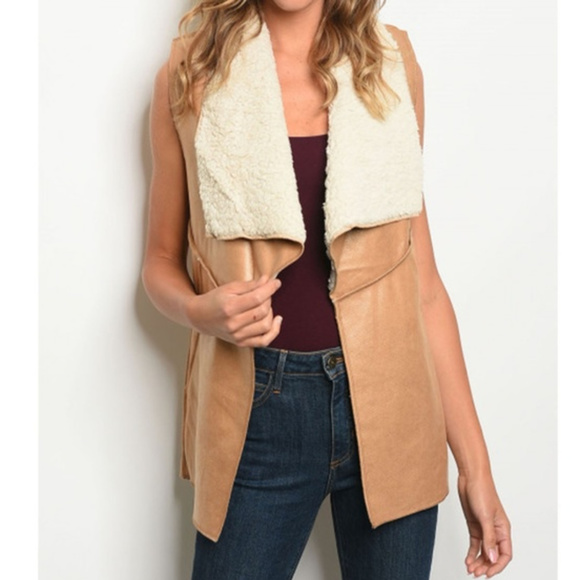 Boutique Jackets & Blazers - Faux Fur Shearling Vest